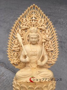美品★極上の木彫 仏教美術 精密彫刻 仏像 手彫り 極上品 虚空蔵菩薩像