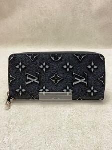 LOUIS VUITTON◆ジッピー・ウォレット・ヴェルティカル_モノグラム・カウハイドレザー_BLK/レザー/BLK/メンズ