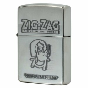 絶版/ヴィンテージ Zippo ジッポー 中古 1994年製造ZIG-ZAG Design タバコ用巻紙メーカー ジクザグ デザイン [S]ほぼ新品同様