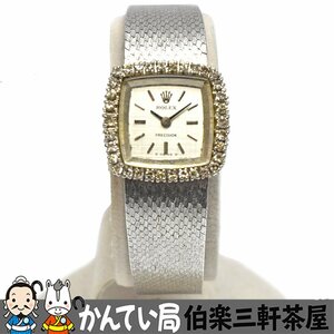 ROLEX【ロレックス】 PRECISION プレシジョン 手巻き K18WG【18金ホワイトゴールド】バックルK18刻印 ヴィンテージ 現状販売 腕時計【中古