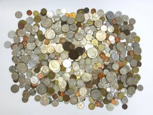 【4-184】 外国銭 コイン 硬貨 おまとめ アメリカ カナダ 中国 韓国 など 総重量約3.7kg