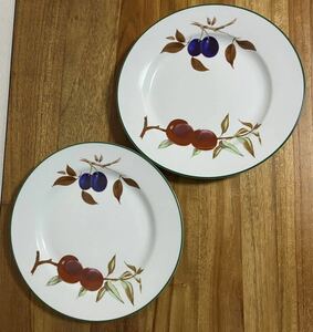 英国王室御用達　ROYAL WORCESTER Evesham Vale 27cm 大皿　×2 送料無料