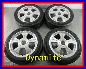 ■中古タイヤホイール■　Dynamite 18インチ 7.5J +25 6H 139.7 Continental contact2E 215/55R18 99V ハイエース 激安 送料無料 J207