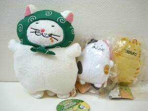 でぶねこ こそどろぬいぐるみ シロ 市販品のでぶねこぬいぐるみBC 茶トラ ミケ 未使用品 まとめて