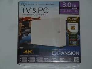 ★3TB★新品未開封★外付けHDD★SGD-MZ030UWH　SEAGATE エレコム ELECOM 即決★