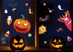 ハロウィン 飾り ハロウィン ステッカー静電ステッカー170pcs入