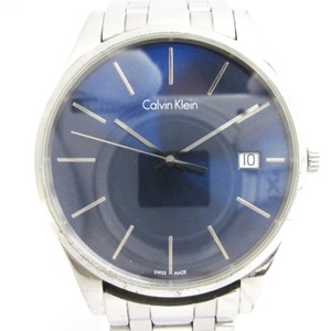 カルバンクライン CALVIN KLEIN time タイム 腕時計 アナログ デイト クォーツ K4N2114N シルバーカラー ■ECS メンズ