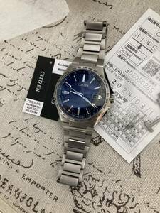 超美品！ 未使用 ！ 2024年3月購入！ CITIZEN シチズン アテッサ メンズ チタン チタニウム 電波ソーラー フルコマ CB0210-54L