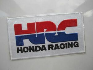 【大きめ】HRC ホンダ・レーシング ラーダー バイク グッズ チーム ワッペン/ 刺繍 エンブレム 車 自動車 カー用品 整備 作業着 バイク B02
