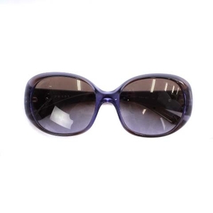 プラダ PRADA 眼鏡 サングラス セルフレーム グラデーション ロゴ 57□17 黒 ブラック 紫 パープル EAA-6P1