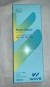 未使用☆WAVE　ソフトシンプルワン コンタクト洗浄 消毒 保存液120mL レンズケース付