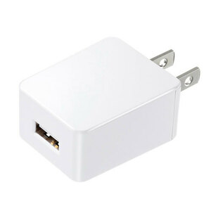 【5個セット】 サンワサプライ USB充電器(2A・高耐久タイプ・ホワイト) ACA-IP52WX5