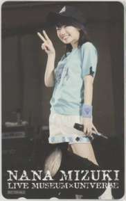 【テレカ】 水樹奈々 NANA MIZUKI LIVE MUSEUM×UNIVERSE 12S-MI2006 未使用・Cランク