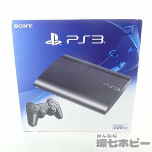 0KZ41◆ほぼ未使用? PS3 ソニー/SONY プレイステーション3 本体 CECH-4300C 500GB チャコールブラック 通電OK 動作未確認 送:-/100