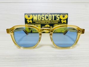 MOSCOT モスコット★MOMZA★伊達眼鏡 ボストン ウェリントン サングラス カラーレンズ 未使用 美品