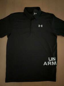 アンダーアーマーポロシャツ／under armour／XLサイズ／ブラックＪＷ①