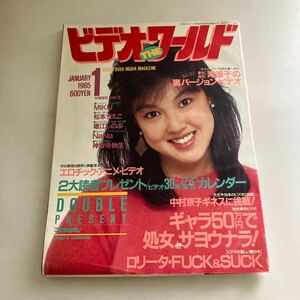 ◇ ビデオ・THE・ワールド ビデオ・ザ・ワールド 1985年1月号 表紙 堀江しのぶ 渡瀬ミク 松本ちえこ ♪GM02