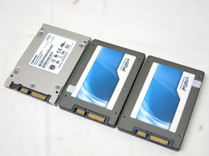 04K221 SSD 東芝・crucial [128GB] [64GB ×2] 3個セット 2.5インチ 中古 現状 売り切り