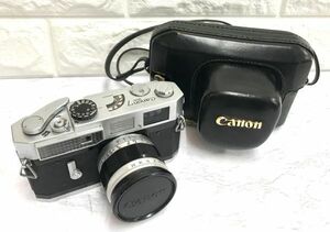 Canon キヤノン MODEL 7 レンジファインダー フイルムカメラ CANON LENS 50mm 1:1.4 レンズ シャッターOK ケース付 fah 4H560S