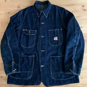 【まっ紺】 40s bigmac ビッグマック カバーオール デニム coverall ビンテージ ヴィンテージ denim 大戦 チンチェン