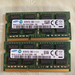 SAMSUNG DDR3 1600 1RX8 PC3 12800 8GBX2枚セット(16GB)③