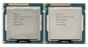 Intel ☆ Core i7-3770　2個セット ★ 3.40GHz (3.90GHz)／8MB／5GT/s　4コア ★ ソケットFCLGA1155 ☆