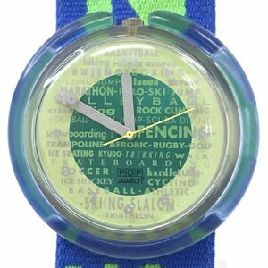 Swatch スウォッチ POP ポップ SPORTPOURRI 腕時計 PWK163 クオーツ コレクション コレクター おしゃれ ポップ 電池交換済 動作確認済