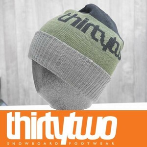 【新品:送料無料】22 ThirtyTwo DOUBLE BEANIE - MILITARY スノーボード ビーニー ニット帽