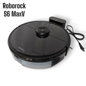 ロボロック Roborock S6 MaxV 黒 ロボット掃除機 見守りカメラ 水拭き対応 高精度レーザーセンサー 強力吸引 静音 自動充電 