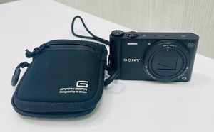 UWA(9338)SONY CyberShot DSC-WX350 20x OPTICAL ZOOM Sony Lens G 3.5-6.5/4.3-86ソニー サイバーショット コンパクトカメラ ブラック