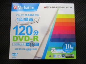 三菱化学メディア Verbatim DVD-R 120分 CPRM対応 1-16倍速対応 4.7GB 5mmケース ハイビジョン対応 10枚 送料940円～ (^^♪