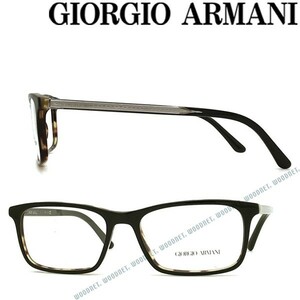 GIORGIO ARMANI ブラック×マーブルブラウン メガネフレーム ブランド ARM-GA-7145-5622