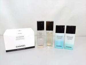 【新品含む】CHANEL シャネル ル コットン ドゥー他 基礎化粧品 5点セット/ローション/化粧水/メークアップリムーバー/スキンケア/LNK86-6