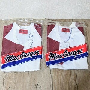 当時物　未使用保管品　MacGregor マクレガー　野球用アンダーシャツ　赤　ジュニア140サイズ　135〜145cm　2枚セット　現状品