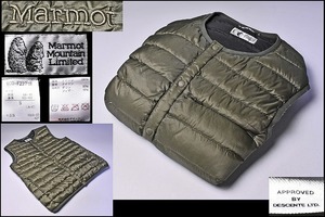 Marmot Mountain Limited ★ ダウンベスト ★ Sサイズ グリーンカーキ ★ 750Fill-OX ★ BEAMS 別注 ★ MOD-F2271B ★ マーモット ビームス