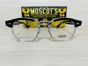 MOSCOT モスコット★レムトッシュ★メガネフレーム★LEMTOSH★伊達眼鏡 ウェリントン バイカラー セルフレーム 未使用 美品★