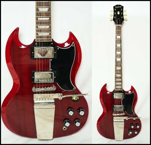 ★Epiphone by Gibson★Inspired by Gibson SG Standard 60s Maestro Vibrola Vintage Cherry エピフォン 美品 2021年製★