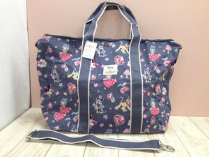 ◇ディズニー Cath kidson キャスキッドソン コラボ トートバッグ ショルダーストラップ付き ミッキー＆フレンズ 8P42 【80】