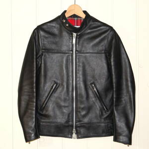 666 LEATHER WEAR　サイドベルト　シングルライダース　３２／　レザー　シングル　ライダース　トリプルシックス　S　XS　レディース