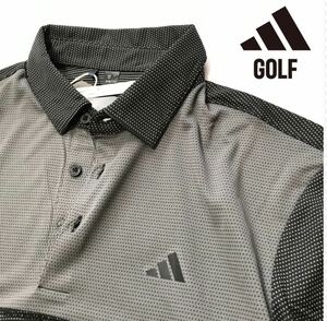 ▲B172新品 【メンズXXL】黒 アディダスゴルフ ポロシャツ 長袖 adidas GOLF ゴルフウェア 高品質