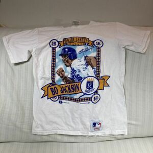 Rare Vintage 1989 MLB Kansas City Royals Bo Jackson T Shirt Mens S/M D3 海外 即決