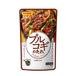 プルコギのたれ 本格韓国焼肉 甘口醤油味 日本食研 100ｇ ２～３人前/6924ｘ７袋セット/卸