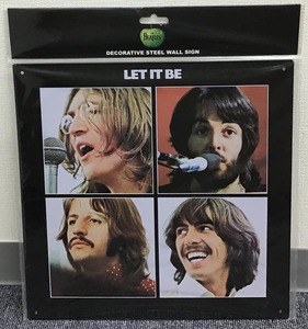 ビートルズ THE BEATLES「LET IT BE」ディスプレイ DECORATIVE STEEL WALL SIGN