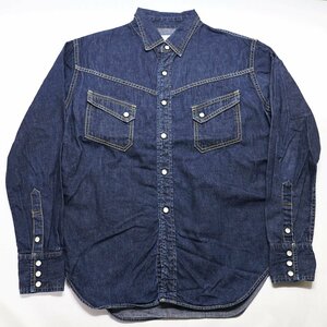 TCB jeans (ティーシービージーンズ) Ranchman Indigo Denim / ランチマン ウエスタンシャツ インディゴデニム size 40(L)