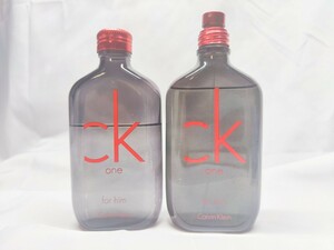 100ml【2個セット】【送料無料】Calvin Klein カルバンクライン　シーケーワン RED レッド EDT ck one フォーヒム for him オードトワレ