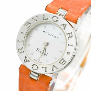 1円 BVLGARI ブルガリ B-zero1 ビーゼロワン BZ22S QZ クオーツ ホワイトシェル文字盤 ラウンド レディース 腕時計 女性用 33920240416