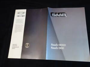 【￥900 即決】SAAB サーブ 900 / 9000 専用 カタログ 英語版 / 1985年【当時もの】