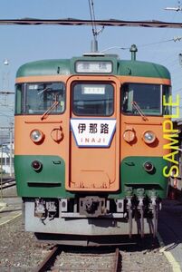 ☆90～00年代鉄道9jpgCD[飯田線伊那松島運輸区撮影会(クモハ12041と115・119系静岡車に”伊那路””外房”HM)]☆