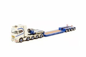 新品 WSI 1/50 TWAN BIERINGS VOLVO ボルボ FH4 GLOBETROTTER XL 10X4 TAG AXLE LOWLOADER ローローダー 4 AXLE 01-3321