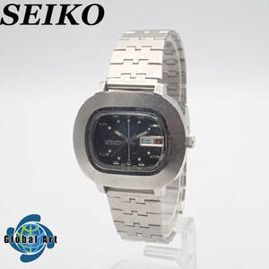 え04225/SEIKO セイコー/LM ロードマチック/自動巻/メンズ腕時計/25石/文字盤 ネイビー/5606-5010